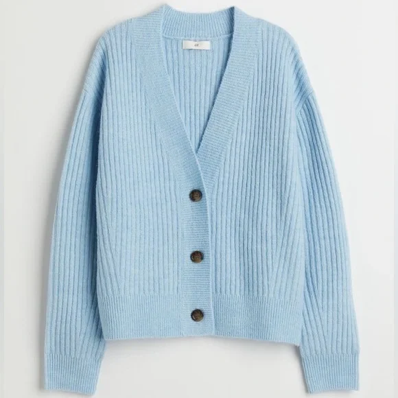 Rib-knit Cardigan H&M size S